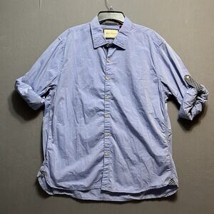 Robert Graham Shirt Mens 2XL Blue Button Up Classic Fit